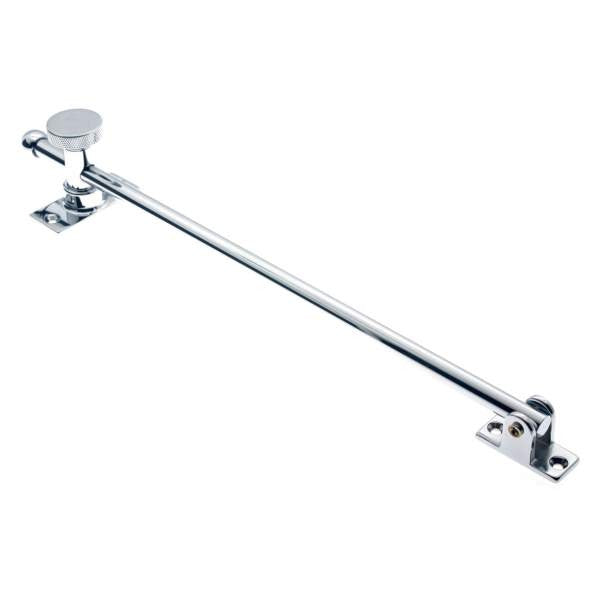 IDH Brass 21002-026: 12" Swing Casement Adjuster for Windows - Polished Chrome