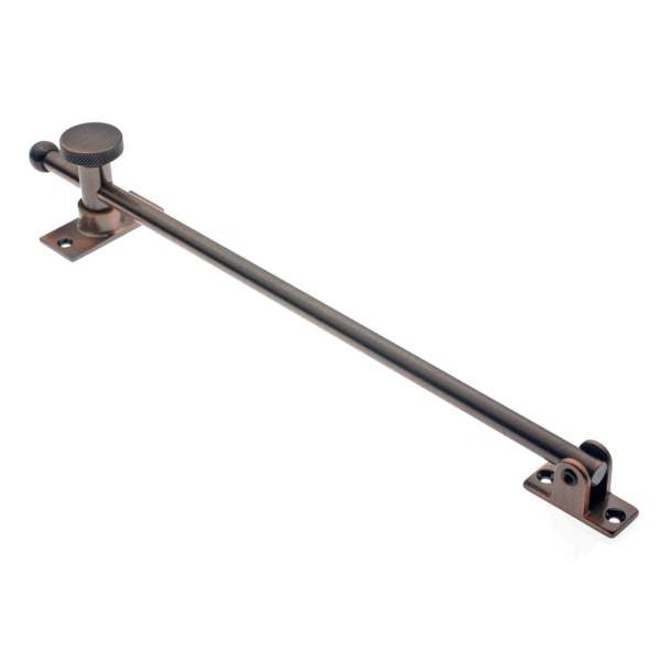 IDH Brass 21002-08A: 12" Swing Casement Adjuster for Windows - Antique Copper