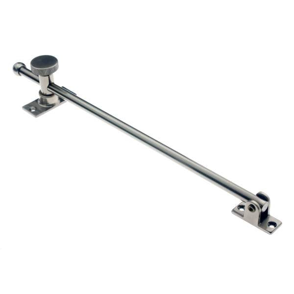 IDH Brass 21002-15A: 12" Swing Casement Adjuster for Windows - Antique Nickel