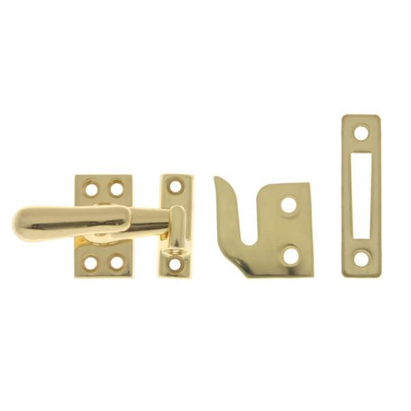 IDH Brass 21013-003: 1-9/16" Casement Fastener for Windows - Polished Brass
