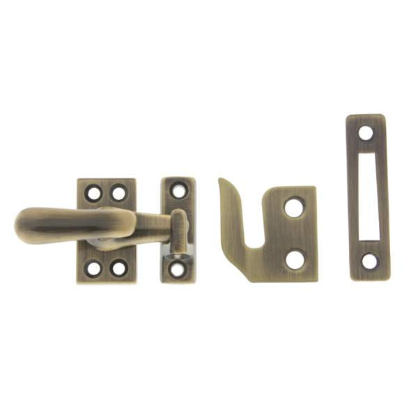 IDH Brass 21013-005: 1-9/16" Casement Fastener for Windows - Antique Brass