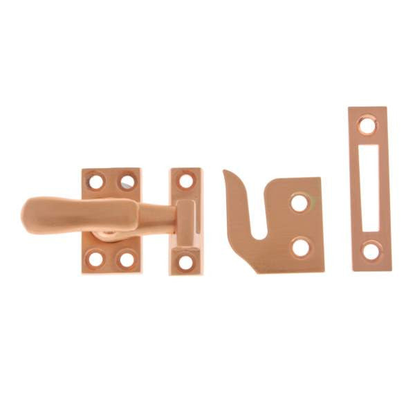 IDH Brass 21013-008: 1-9/16" Casement Fastener for Windows - Bright Copper