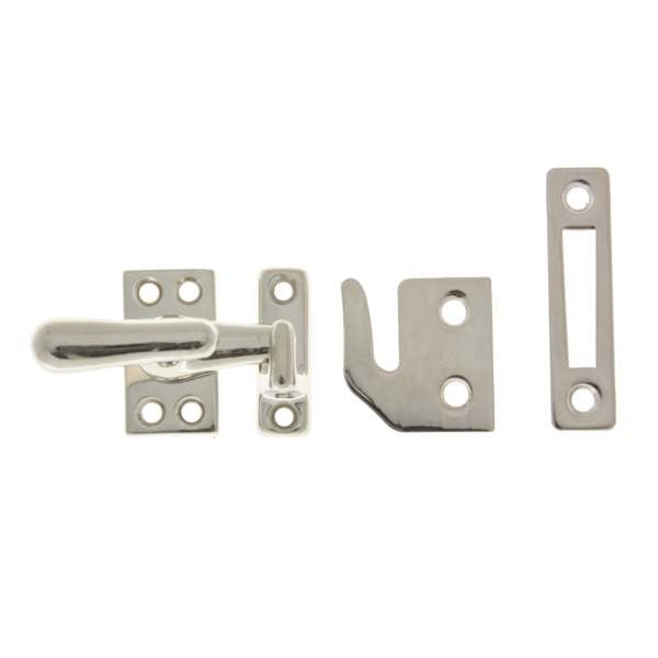 IDH Brass 21013-014: 1-9/16" Casement Fastener for Windows - Bright Nickel