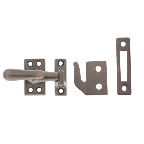 IDH Brass 21013-08A: 1-9/16" Casement Fastener for Windows - Antique Copper