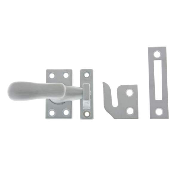 IDH Brass 21014-26D: 2" Casement Fastener for Windows - Satin Chrome