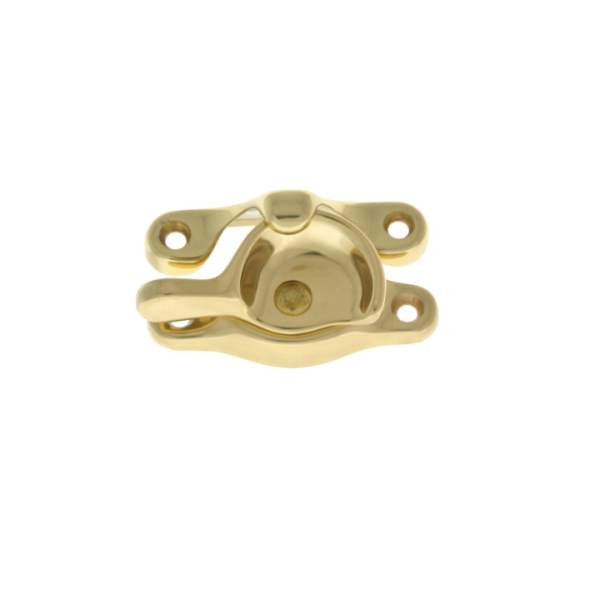 IDH Brass 21020-003: 2-1/2" Small Sash Catch for Windows - Polished Brass