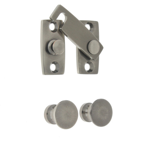 IDH Brass 21021-15A: 1-3/16" Shutter Bar Kit for Windows - Antique Nickel