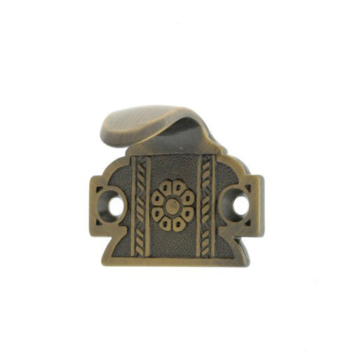 IDH Brass 21050-005: 1-7/8" Ornamental Sunburst Sash Lift - Antique Brass