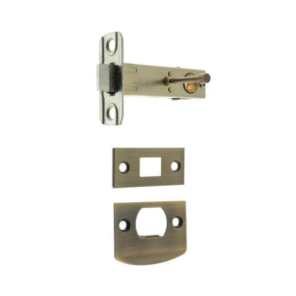 IDH Brass 21120V-005: 2-3/8" Backset Privacy Tubular Latch Set - Antique Brass