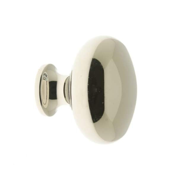 IDH Brass 21194-014: 1-1/4" Traditional Round Cabinet Knob - Bright Nickel