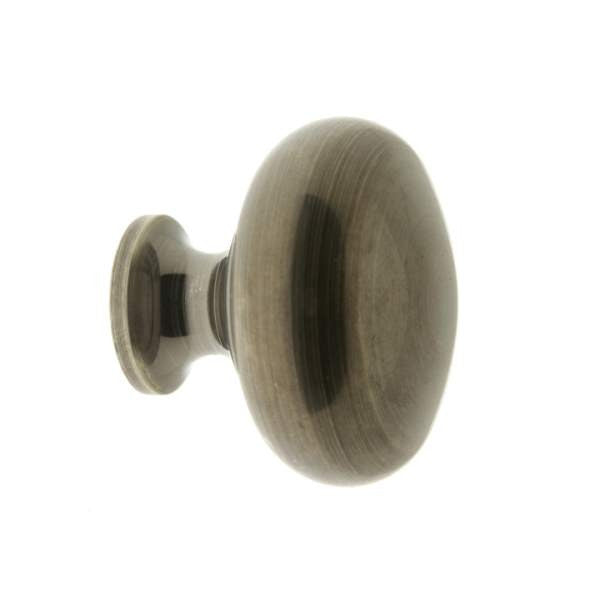 IDH Brass 21194-15A: 1-1/4" Traditional Round Cabinet Knob - Antique Nickel