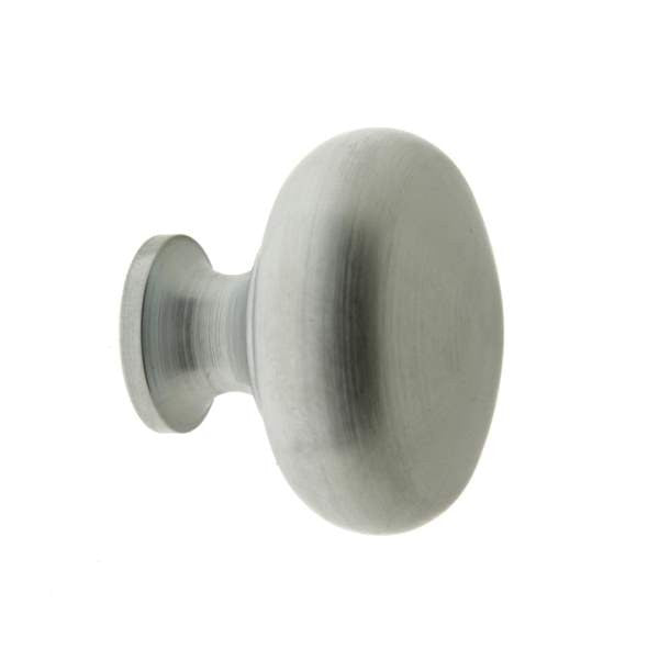 IDH Brass 21194-26D: 1-1/4" Traditional Round Cabinet Knob - Satin Chrome