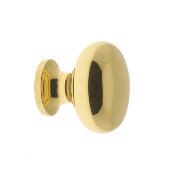 IDH Brass 21196-003: 1" Classic Round Cabinet Knob - Polished Brass