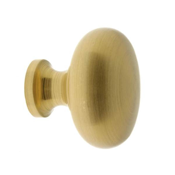 IDH Brass 21197-004: 1-1/2" Round Cabinet Knob - Satin Brass