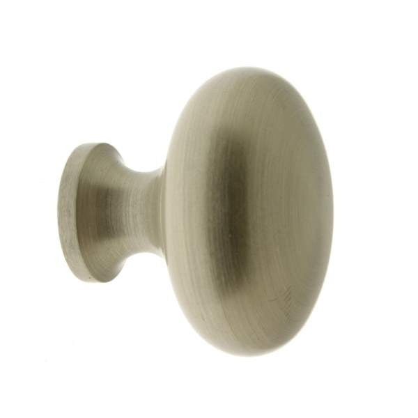 IDH Brass 21197-015: 1-1/2" Round Cabinet Knob - Satin Nickel