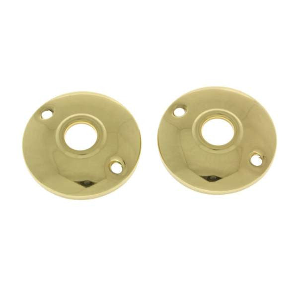 IDH Brass 21230-003: 2-1/2" Classic Round Rosette (Pair) - Polished Brass