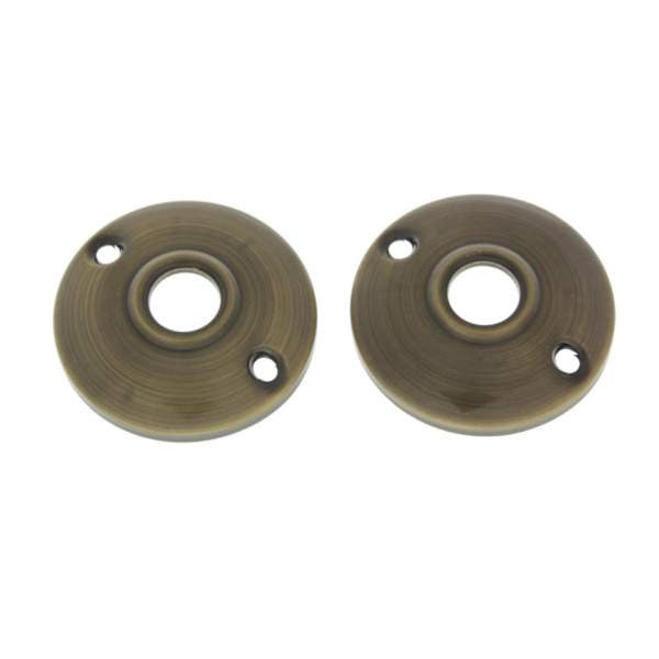 IDH Brass 21230-005: 2-1/2" Classic Round Rosette (Pair) - Antique Brass