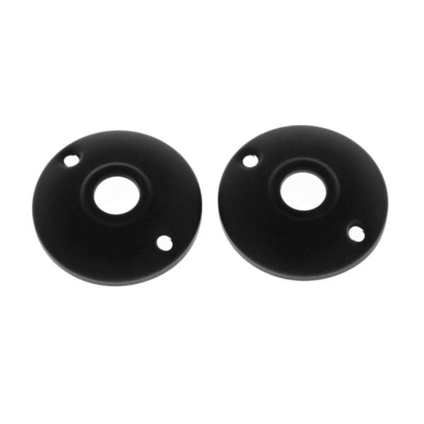 IDH Brass 21230-019: 2-1/2" Classic Round Rosette (Pair) - Matte Black
