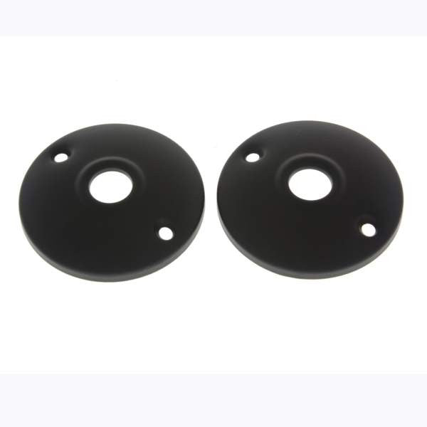IDH Brass 21231-019: 2-3/4" Classic Round Rosette (Pair) - Matte Black