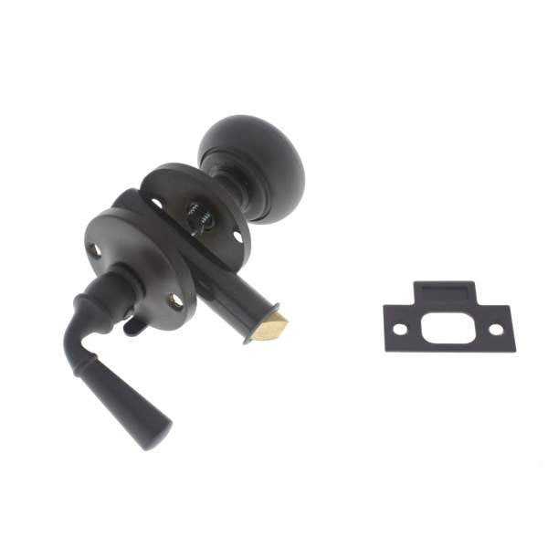 IDH Brass 21250-10B: Storm Door Latch Set w/Knob & Lever - Oil Rubbed Bronze