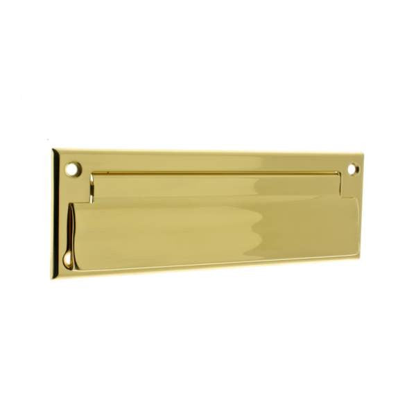 IDH Brass 22111-003: 8-3/4" Letter Mail Slot - Polished Brass