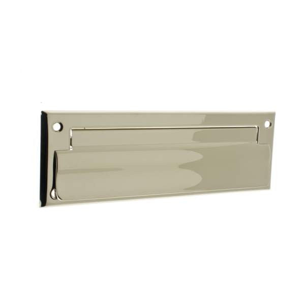 IDH Brass 22111-014: 8-3/4" Letter Mail Slot - Bright Nickel