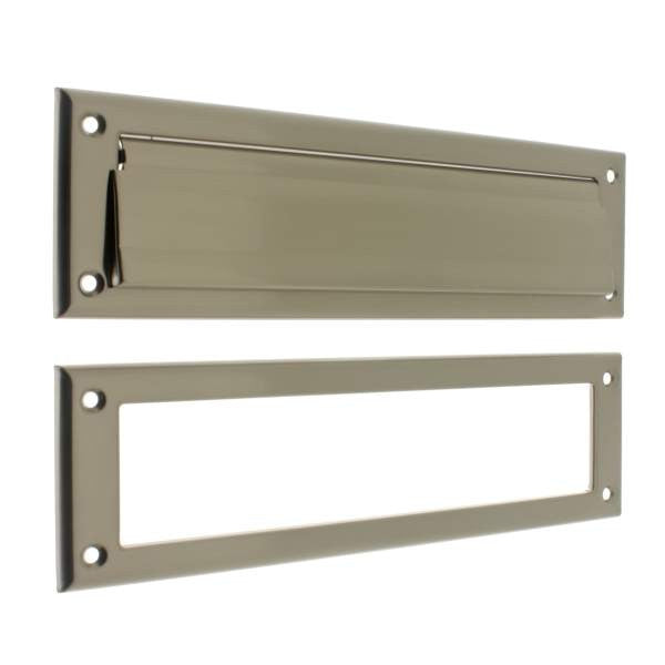 IDH Brass 22120-015: 13" Magazine & Letter Mail Slot - Satin Nickel