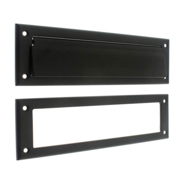 IDH Brass 22120-019: 13" Magazine & Letter Mail Slot - Matte Black