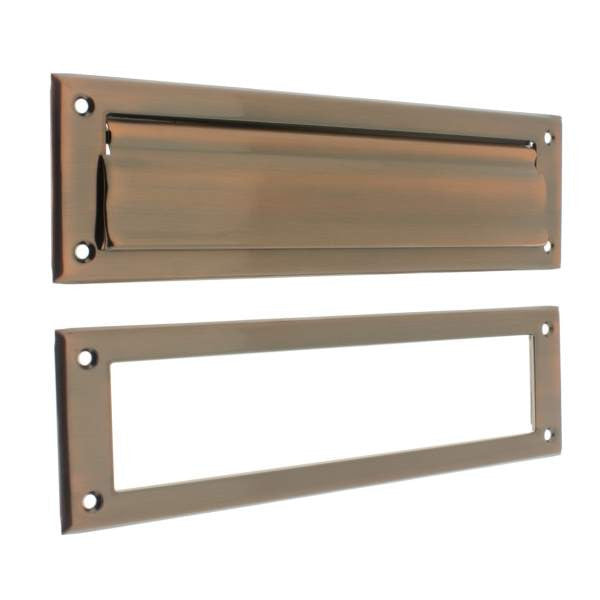IDH Brass 22120-08A: 13" Magazine & Letter Mail Slot - Antique Copper