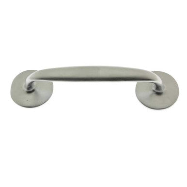 IDH Brass 25011-26D: 5 1/2" Classic Door Pull w/Round Base - Satin Chrome