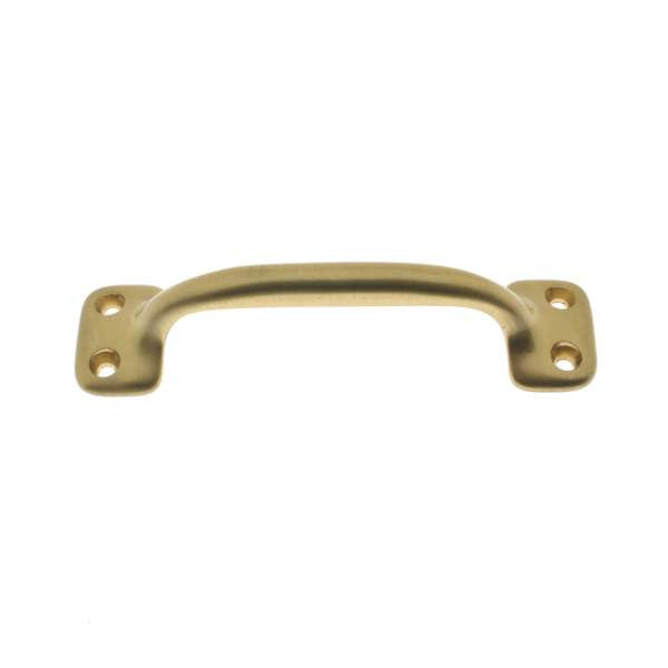 IDH Brass 25040-004: 4" cc Bar Lift Utility Door Pull - Satin Brass