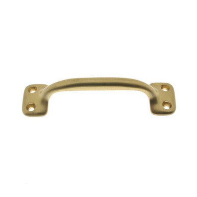 IDH Brass 25040-004: 4" cc Bar Lift Utility Door Pull - Satin Brass