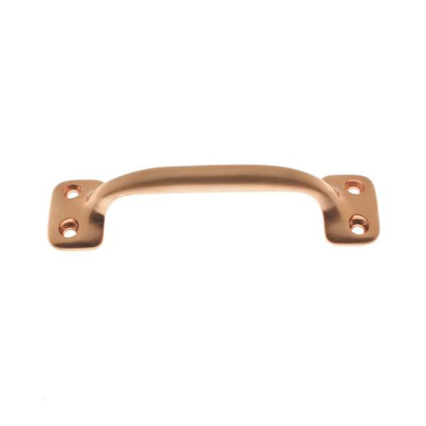 IDH Brass 25040-008: 4" cc Bar Lift Utility Door Pull - Bright Copper