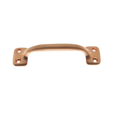 IDH Brass 25040-008: 4" cc Bar Lift Utility Door Pull - Bright Copper