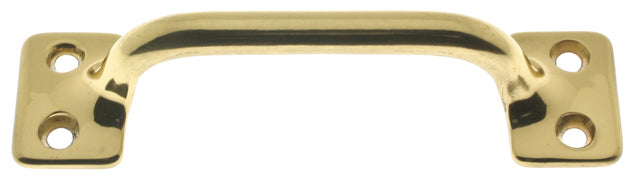 IDH Brass 25042-3NL: 3-1/2" cc Sash Lift/Door Pull - Polished Brass No Lacquer