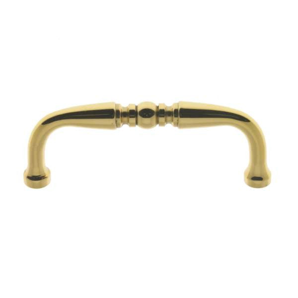 IDH Brass 25090-003: 3" cc Colonial Cabinet Pull - Polished Brass