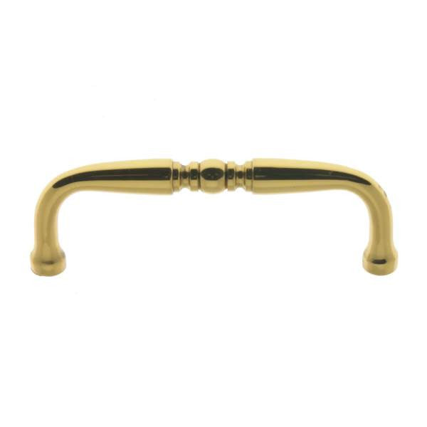 IDH Brass 25092-003: 3-1/2" cc Colonial Cabinet Pull - Polished Brass