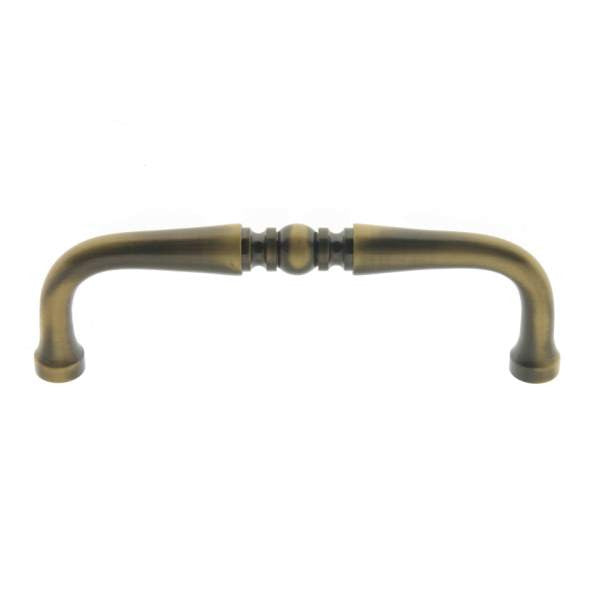 IDH Brass 25092-005: 3-1/2" cc Colonial Cabinet Pull - Antique Brass