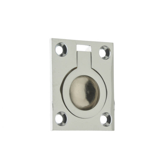 IDH Brass 25220-026: 1-3/4" Flush Ring Pull - Polished Chrome