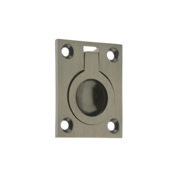 IDH Brass 25220-15A: 1-3/4" Flush Ring Pull - Antique Nickel