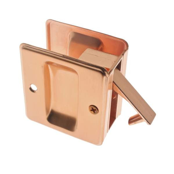 IDH Brass 25410-008: 2-3/4" Pocket Passage Door Pull - Bright Copper
