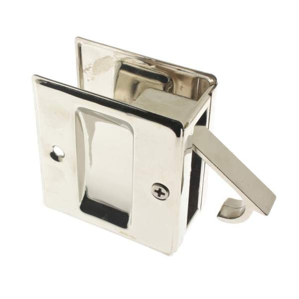 IDH Brass 25410-014: 2-3/4" Pocket Passage Door Pull - Bright Nickel