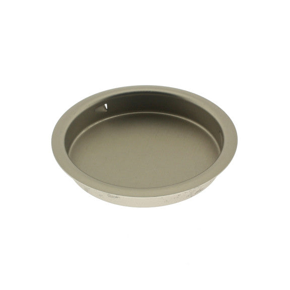 IDH Brass 25420-015: 2-1/8" Round Flush Sliding Door Pull - Satin Nickel