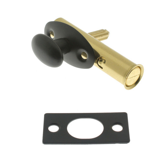 IDH Brass 28500-019: 2-1/2" Mortise Door Bolt - Matte Black