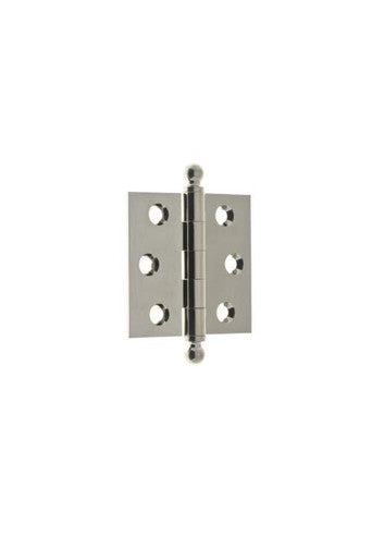 IDH 80100-014: 2-1/2" Solid Brass Loose Pin Door Hinge (Pair) - Bright Nickel