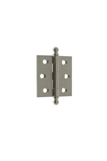 IDH 80100-015: 2-1/2" Solid Brass Loose Pin Door Hinge (Pair) - Satin Nickel