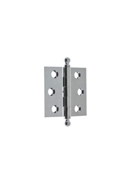 IDH Brass 80100-026: 2-1/2" Loose Pin Door Hinge (Pair) - Polished Chrome