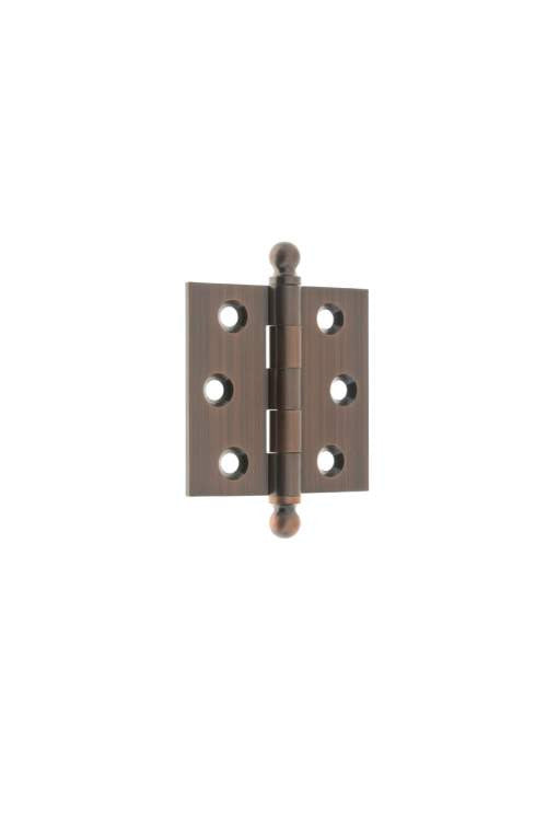 IDH 80100-08A: 2-1/2" Solid Brass Loose Pin Door Hinge (Pair) - Antique Copper