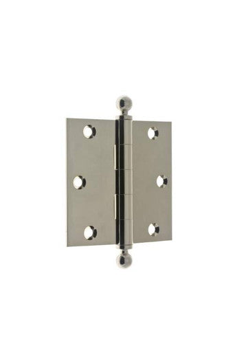 IDH Brass 80102-014: 3-1/2" Ball Tip Loose Pin Door Hinge (Pair) - Bright Nickel