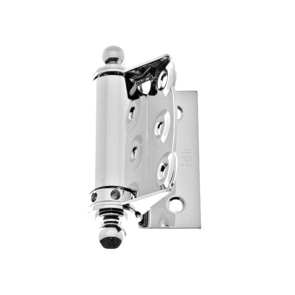 IDH 80320-026: 2-3/4" Half Mortise Spring Door Hinge (pair) - Polished Chrome